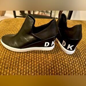 Black DKNY Wedge Sneakers Size 9